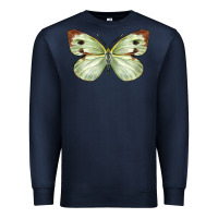Navy Cabbage Butterfly Premium Sweatshirt - LillyAllenDesigns