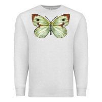 Oatmeal Heather Cabbage Butterfly Premium Sweatshirt - LillyAllenDesigns