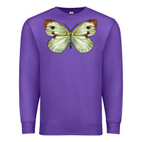 Purple Cabbage Butterfly Premium Sweatshirt - LillyAllenDesigns