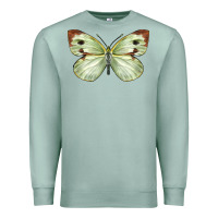 Seafoam Cabbage Butterfly Premium Sweatshirt - LillyAllenDesigns