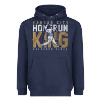 Navy salvador pérez home run king Heavyweight Hoodie - lanVoArt