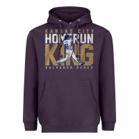 Plum salvador pérez home run king Heavyweight Hoodie - lanVoArt