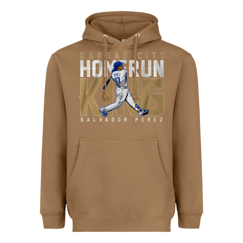 Salvador Pérez Home Run King Heavyweight Hoodie by lanVoArt | Teevron