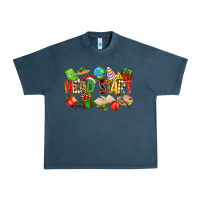 Midnight Navy christmas head start Urban Heavy Tee - texasbilliewilder