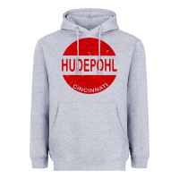 Heather Grey vintage hudepohl beer Heavyweight Hoodie - lanVoArt