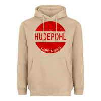 Mushroom vintage hudepohl beer Heavyweight Hoodie - lanVoArt
