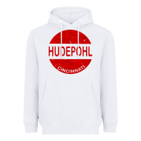 White vintage hudepohl beer Heavyweight Hoodie - lanVoArt