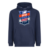 Navy retro gator on saturday patriot on sunday gainesville gift Heavyweight Hoodie - lanVoArt