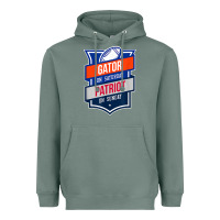 Sage retro gator on saturday patriot on sunday gainesville gift Heavyweight Hoodie - lanVoArt