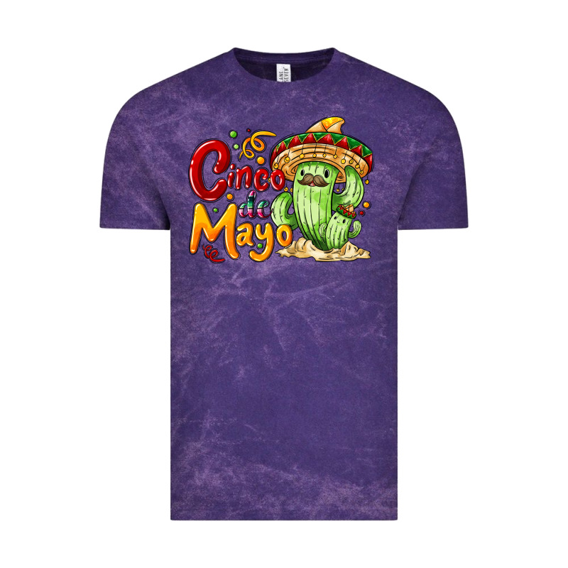 Cinco De Mayo With Cactus Vintage Tee by NancyCooperArtShop | Teevron