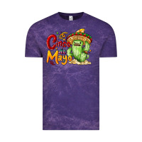 Cloud Purple Cinco de mayo with cactus Vintage Tee - NancyCooperArtShop