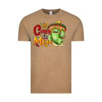 Vintage Coffee Cinco de mayo with cactus Vintage Tee - NancyCooperArtShop