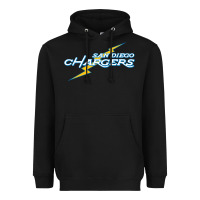 Black vintage styled san diego chargers Heavyweight Hoodie - lanVoArt
