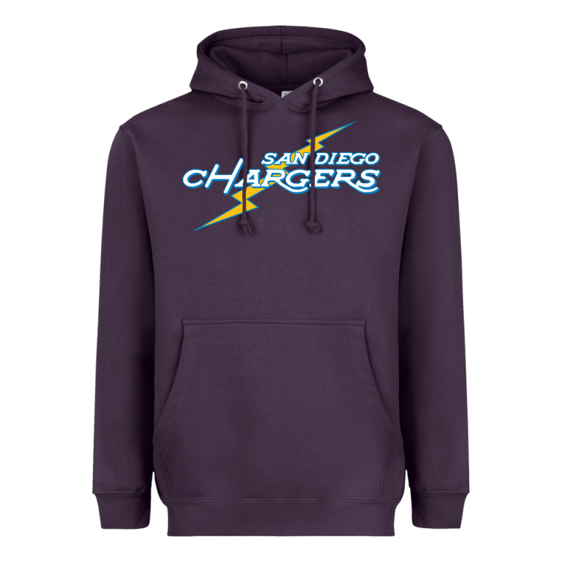 Vintage Styled San Diego Chargers Heavyweight Hoodie by lanVoArt | Teevron