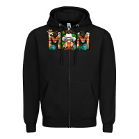 Black Mom Cowboy Gnome Zipper Hoodie - CowhideDigitalArt