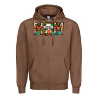 Chestnut Mom Cowboy Gnome Zipper Hoodie - CowhideDigitalArt