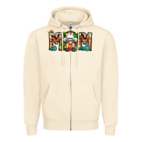 Sandshell Mom Cowboy Gnome Zipper Hoodie - CowhideDigitalArt