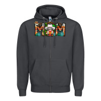 Smoke Mom Cowboy Gnome Zipper Hoodie - CowhideDigitalArt