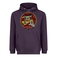 Plum distressed mighty Heavyweight Hoodie - lanVoArt