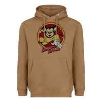 Toasted Coconut distressed mighty Heavyweight Hoodie - lanVoArt