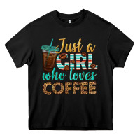 Black just a girl who loves coffee Heavy Core Tee - BundleAndBundleShop