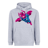 Heather Grey galactus Heavyweight Hoodie - lanVoArt