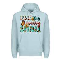 Blue Mist pray big worry small Premium Hoodie - BundleAndBundleShop
