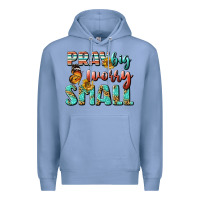 Colony Blue pray big worry small Premium Hoodie - BundleAndBundleShop