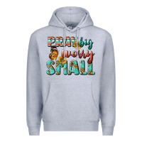 Heather Grey pray big worry small Premium Hoodie - BundleAndBundleShop