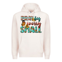 Pale Pink pray big worry small Premium Hoodie - BundleAndBundleShop