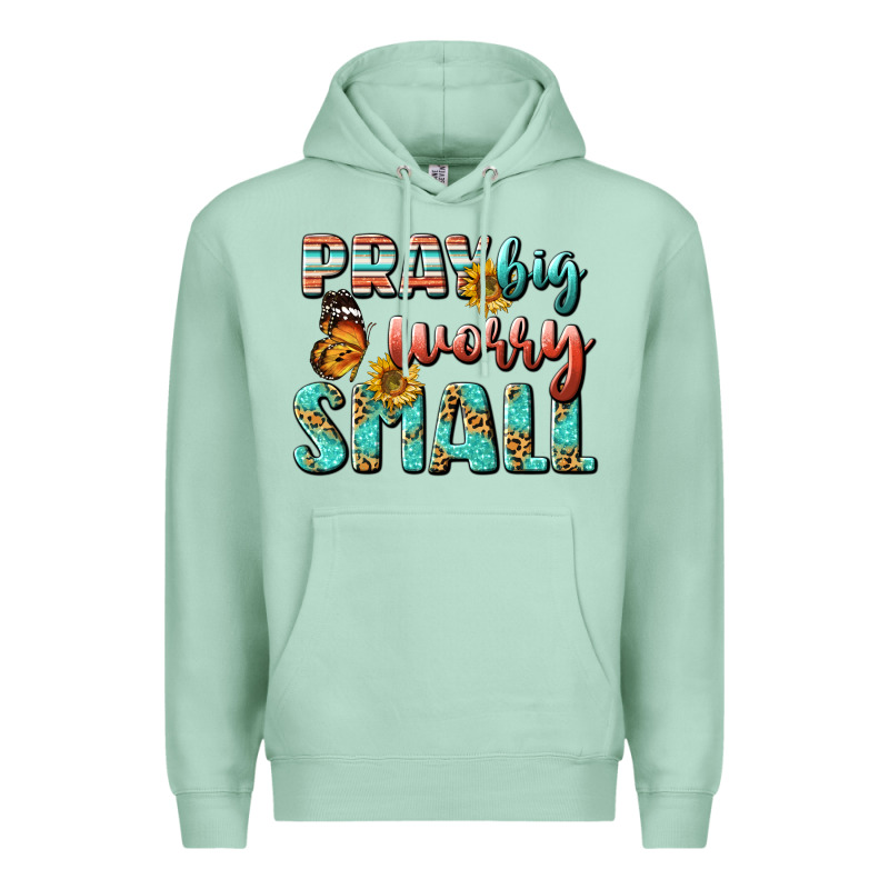Pray Big Worry Small Premium Hoodie by BundleAndBundleShop | Teevron