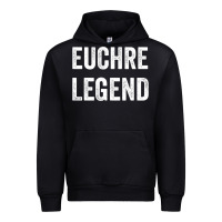 Black Euchre Legend Best Euchre Card Board Game Player Gift Urban Hoodie - lanVoArt