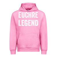 Fuchsia Pink Euchre Legend Best Euchre Card Board Game Player Gift Urban Hoodie - lanVoArt