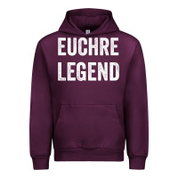 Mauve Wine Euchre Legend Best Euchre Card Board Game Player Gift Urban Hoodie - lanVoArt