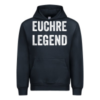 Navy Euchre Legend Best Euchre Card Board Game Player Gift Urban Hoodie - lanVoArt
