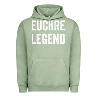 Pigment Oil Green Euchre Legend Best Euchre Card Board Game Player Gift Urban Hoodie - lanVoArt