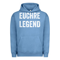 Pigment Pebble Blue Euchre Legend Best Euchre Card Board Game Player Gift Urban Hoodie - lanVoArt