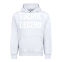 White Euchre Legend Best Euchre Card Board Game Player Gift Urban Hoodie - lanVoArt