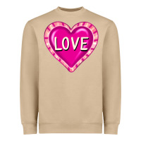 Mushroom valentine's day hearts Heavyweight Sweatshirt - FaDigitalArtStudio