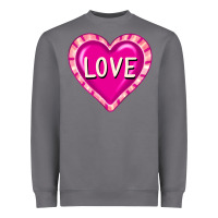 Storm valentine's day hearts Heavyweight Sweatshirt - FaDigitalArtStudio