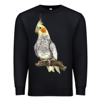 Black Cocktail Parrot Premium Sweatshirt - LillyAllenDesigns