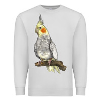 Dove Grey Cocktail Parrot Premium Sweatshirt - LillyAllenDesigns