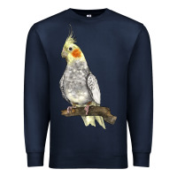 Navy Cocktail Parrot Premium Sweatshirt - LillyAllenDesigns