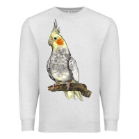 Oatmeal Heather Cocktail Parrot Premium Sweatshirt - LillyAllenDesigns