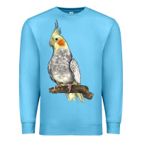 Ocean Blue Cocktail Parrot Premium Sweatshirt - LillyAllenDesigns
