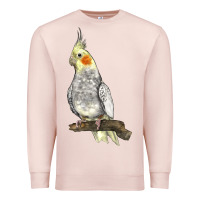 Pale Pink Cocktail Parrot Premium Sweatshirt - LillyAllenDesigns