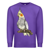 Purple Cocktail Parrot Premium Sweatshirt - LillyAllenDesigns