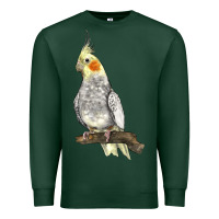 Sports Green Cocktail Parrot Premium Sweatshirt - LillyAllenDesigns
