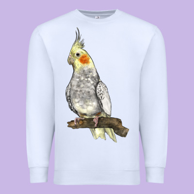 Cocktail Parrot Premium Sweatshirt Designed By Lillyallendesigns