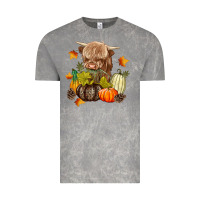 Cloud Rock Heifer with Pumpkins Vintage Tee - texasbilliewilder